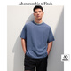 ABERCROMBIE & FITCH【重磅圓領(lǐng)】男裝25夏季新款經(jīng)典小麋鹿美式短袖T恤KI124-5181 復(fù)古藍(lán) S (175/92A)