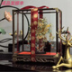 車馬象點翠鳳冠成品九龍九鳳冠3d立體拼圖玩具金屬拼裝模型國風手工結(jié)婚 九龍九鳳冠 +雞翅木罩 成品