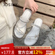 卓詩尼【七夕禮物】法式絕美涼鞋2025夏仙女風蝴蝶結(jié)配裙拖鞋 米白色 37