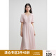 獨(dú)束大碼女裝優(yōu)雅赫本風(fēng)簡(jiǎn)約大氣連衣裙夏裝新款飄逸中長(zhǎng)款小黑裙 覆盆子 2XL (尺碼：4)