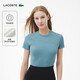 LACOSTE法國鱷魚(yú)女裝25夏季新款修身版羅紋棉質(zhì)T恤|TF5538 HD9/藍灰色 M 38