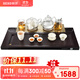 新功（SEKO） 全自動(dòng)上水茶盤(pán)六合一功夫茶具套裝保溫電熱水壺燒水壺茶臺F181 F181黑檀木茶盤(pán)【無(wú)茶具】