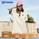 FILA FUSION斐樂潮牌女子連衣裙夏時(shí)尚寬松簡(jiǎn)約POLO領(lǐng)連身裙 乳糖色-BG L （170/88A/L）