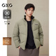 GXG男裝棉服夾克外套2024年冬季新品 灰綠 170/M
