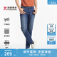 勁霸男裝男士夏季休閑簡(jiǎn)約直筒微彈牛仔褲（水洗產(chǎn)品）|NQRT2010 牛仔蘭 31