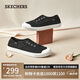 Skechers斯凱奇系列女士一腳蹬休閑鞋蕾絲透氣女鞋 113821 BLK黑色 36.5 