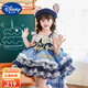 迪士尼（Disney）童裝洛麗塔公主裙女童連衣裙夏季兔子警官生日禮服小女孩裙子夏天 藏青色裙子+裙撐+蘿卜頭飾 140 建議9~10歲（130-140cm）