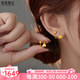 悠萊5G黃金愛心扭扭耳釘女999足金光珠星星耳環(huán)養(yǎng)耳棒耳飾送女友禮物 愛心耳釘一對(duì) 約1.8g
