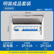 正泰正泰家用明裝強(qiáng)電箱配電箱總成空氣開關(guān)帶漏電保護(hù)盒強(qiáng)電箱室內(nèi)暗 正泰明裝4路（ 已接線）