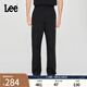 Lee25春夏新品舒適直筒Logo織標(biāo)男日常休閑褲布褲潮流LMB009918204 黑色 32
