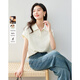 梵希蔓簡約通勤連肩袖Polo領(lǐng)T恤女2025年夏新款寬松小眾氣質(zhì)上衣