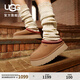 UGG【雙11搶先購】秋季女士厚底Tazz塔茨樂(lè )福鞋懶人毛毛鞋1122553 CHE | 栗色 38