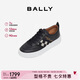 BALLY巴利【七夕禮物】男士牛皮黑色休閑鞋6308011 黑色 42 