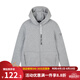 361°運(yùn)動(dòng)衛(wèi)衣男2024年春秋季款連帽開襟衛(wèi)衣寬松舒適上衣開衫外套 仿棉中花灰 L