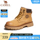 駱駝（CAMEL）大黃靴冬季情侶同款英倫風(fēng)馬丁靴男工裝戶(hù)外登山鞋 GE122W7757T 金黃色（男款） 41