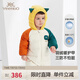 英氏（YEEHOO）嬰兒衣服輕暖羽絨服三防白鴨絨連體衣A類 幾何恐龍