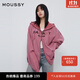 moussy 秋季新品男友風(fēng)貼布刺繡拉鏈外衣外套女028IAZ90-1017 090粉紅色 均碼 00020/F