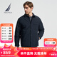 諾帝卡（NAUTICA）【單件直降】男裝秋冬款防輕濺水輕薄翻領(lǐng)羽絨服夾克男JO3352 藏青4NV M