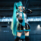 萌奇堡初音未來cos服全套 MIKU公式服cos服初音衣服未來初音cosplay cos服全套+假發(fā)+耳機(jī)頭飾 XL【110-125】