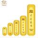 中國珠寶黃金金條AU9999足金收藏送禮5g10g金磚100g金塊光面素金條 5g【品牌禮盒】