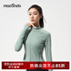 馬孔多（macondo）女子沙漏腰針織拉鏈衫5代 原紗涼感跑步訓練運動(dòng)外套 3A抗菌防曬 鼠尾草綠 M 【105-115斤】