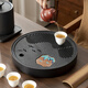 茶藝貴族優(yōu)選觀(guān)山圓形茶盤(pán)30x30家用儲水功夫茶臺茶具儲水干泡簡(jiǎn)約小型