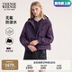 Teenie Weenie小熊女裝外套2025秋季新款加絨保暖休閑戶外連帽夾克 紫色 S