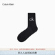 Calvin KleinJeans25秋季新款男士商務(wù)休閑ck字母提花中筒襪子禮物L(fēng)S000376 001-太空黑 均碼