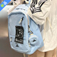 阿迪達斯（adidas）運動包女包2025新款休閑包初高中學(xué)生書包雙肩背包JF0674 JY4768亮光藍 以專柜實物為準