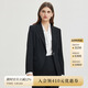 PRICH【零染】立體挺括氣質(zhì)通勤職場西裝外套女 19黑色 M 160