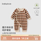 babylove新生兒連體衣春秋款長(zhǎng)袖哈衣和尚服寶寶爬服嬰兒家居服墨爾本秋語(yǔ) 墨爾本秋語(yǔ) 59cm