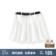 森馬（Semir）半身裙女白色花苞短裙可愛夏季2025腰帶A字裙甜美風10D325120001