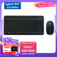 羅技（Logitech）MK245 Nano 鍵鼠套裝 無線鍵鼠套裝 辦公鍵鼠套裝 緊湊型 可調(diào)支架 帶無線2.4G接收器 黑