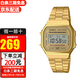 卡西歐卡西歐手表 狂飆同款小方塊 潮流運(yùn)動(dòng)學(xué)生表 持久電力夜光男表 小金表A168WG-9W