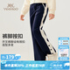 英氏（YEEHOO）女童褲子兒童衛(wèi)褲秋季百搭闊腿褲運(yùn)動(dòng)褲休閑褲中大童裝洋氣秋裝 闊腿字母扣深藍(lán) 170