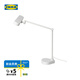 宜家（IKEA）LAKTRA萊克塔LED工作燈家用燈具可調(diào)光照明燈室內(nèi)臺(tái)燈 白色LED工作燈