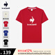 樂卡克（Le coq sportif）法國(guó)公雞男女春運(yùn)動(dòng)休閑大logo短袖T恤 斗牛士紅 M