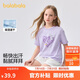 巴拉巴拉童裝兒童短袖t恤女童2025夏裝大童速干甜美學(xué)院上衣208225117005