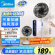 美的（Midea）【颶風(fēng)清涼】 家用電風(fēng)扇落地扇7葉遙控扇立式轉(zhuǎn)頁扇臥室搖頭節(jié)能空氣循環(huán)通風(fēng)大風(fēng)量宿舍SAH35BJD