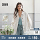 森馬（Semir）牛仔外套女中長款落肩寬松夾克2025春秋棉質(zhì)通勤109125108014