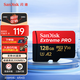閃迪（SanDisk）128GB TF（MicroSD）內存卡A2 4K V30 U3 C10 至尊超極速移動(dòng)存儲卡 讀速200MB/s 寫(xiě)速90MB/s