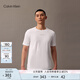 Calvin Klein運動【吸濕速干】25春夏男士ck戶外跑步健身透濕短袖T恤GMS5K159 100-月光白 M