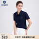 Navigare意大利小帆船翻領(lǐng)短袖T恤衫女士25夏季新品百搭體恤休閑polo衫女 午夜藍 L
