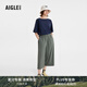 AIGLE艾高闊腿長褲春夏經(jīng)典款DFT速干吸濕排汗COOLTOUCH瞬間涼感女 迷迭綠 AW341 36(160/70A)
