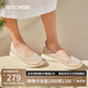斯凱奇（Skechers）女鞋夏季淺口單鞋舒適平底一腳蹬懶人鞋透氣輕便休閑鞋104199