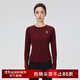 馬孔多（macondo）美利奴羊毛運動(dòng)長(cháng)袖T恤防縮水春夏新款馬拉松圓領(lǐng)抗菌跑步訓練T恤 櫻桃紅漆 女款 L