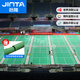 勁踏（JINTA）羽毛球地膠室內(nèi)可收卷pvc塑膠運(yùn)動(dòng)地板乒乓球氣排匹克球場地膠墊 羽毛球地膠-水晶沙6.0X-專業(yè)款