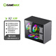 游戲帝國（GAMEMAX）Spark火種X2黑色中塔機箱 游戲電競主機箱（MATX/itx/240水冷/6風扇位/TypeC口）