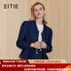 愛特愛（EITIE）氣質(zhì)通勤翻領復古燈籠袖收腰牛仔短外套秋季新款西裝C2303204 深海藍31 L 165