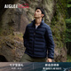 AIGLE艾高輕量羽絨服WR防潑水戶外防風(fēng)保暖男白鵝絨 帝國(guó)深藍(lán) BA081 M